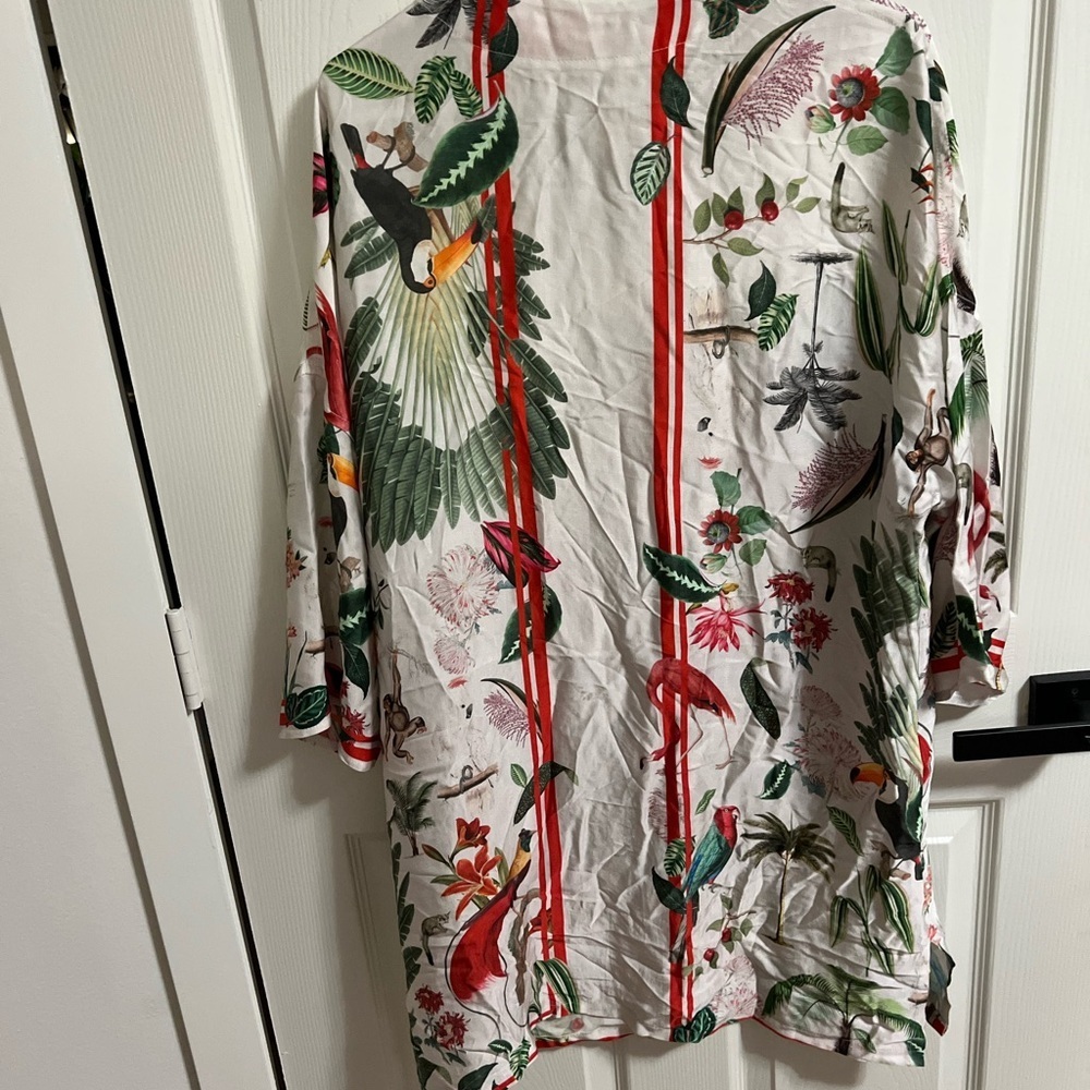 VILAGALLO Misha Shirt bird print size 12 - Picture 10 of 11